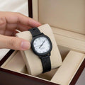 WHL Round Flower Rubber Strap Women's Watch