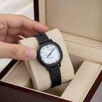 WHL Round Flower Rubber Strap Women's Watch
