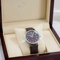 WHL Round Grey Bezel Leather Strap Women's Watch