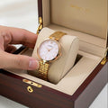 WHL Round Heart Stone Dial Women's Watch