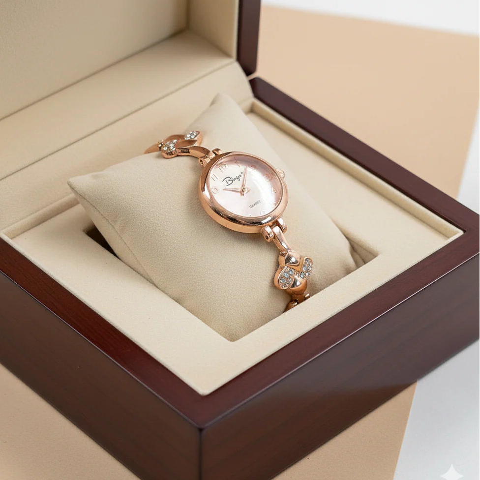WHL Round Link Chain Dial Women's Watch