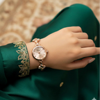 WHL Round Link Chain Dial Women's Watch