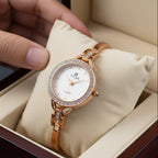 Round Rhinestone Bezel Women's Watch