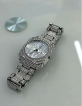 Round Rhinestone Dial Women's Watch