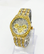 WHL Round Rhinestone Women's Watch