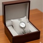 WHL Round Silver Chain Dial Women's Watch