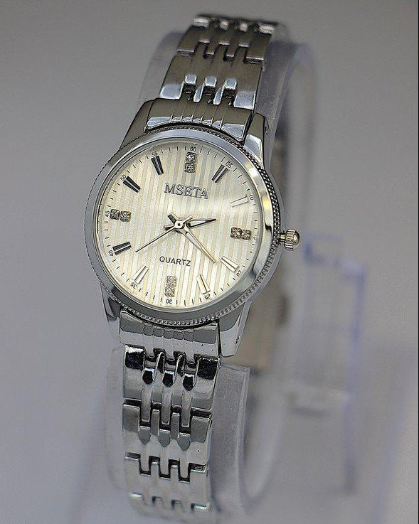 WHL Round Stone Dial Women's Watch