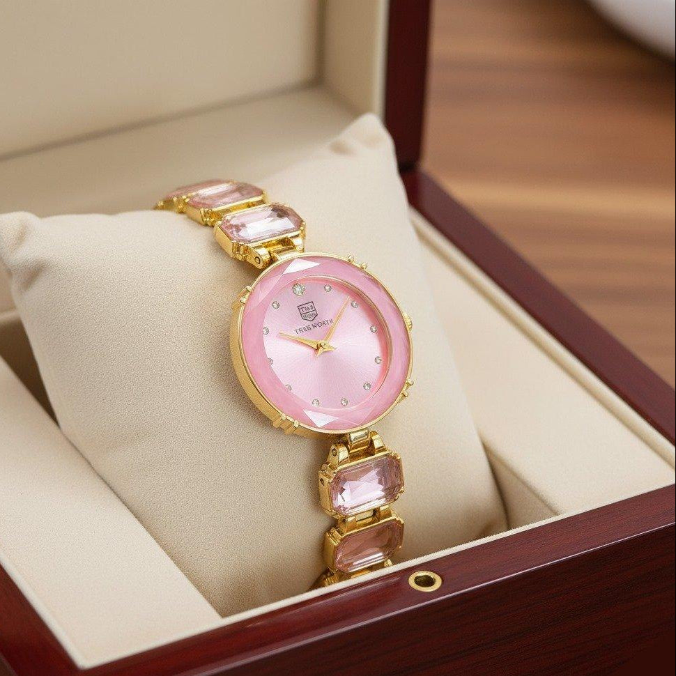 WHL Round Stone Women's Watch