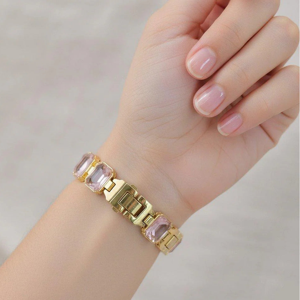 WHL Round Stone Women's Watch