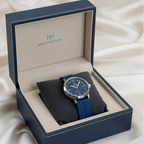 WHL Silver Bezel Magnetic Rubber Strap Women's Watch