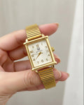 WHL Square Flower Shafal Chain Women's Watch