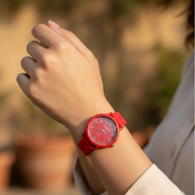 WHL Star Dial Rubber Strap Women's Watch