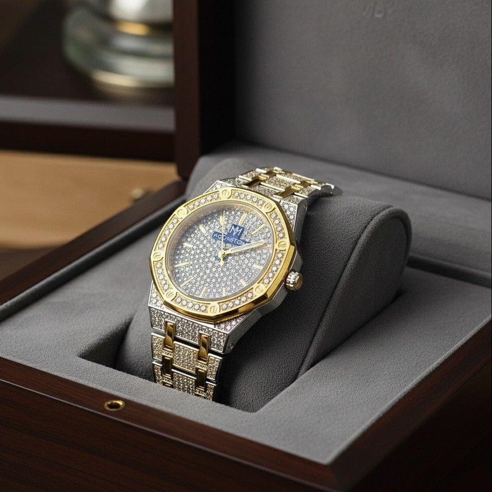 WHL Stone Dial Two Tone Women's Watch