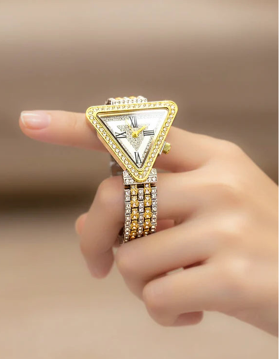 WHL Triangle Rhinestone Women's Watch