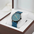 WHL Round Black Bezel Magnetic Rubber Strap Women's Watch