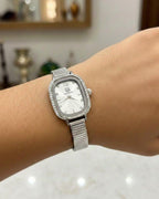 WHL Rectangle Stone Shafal Chain Women's Watch
