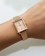 WHL Square Flower Shafal Chain Women's Watch