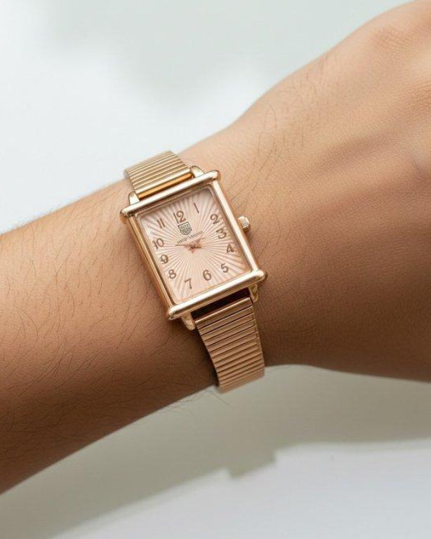 WHL Square Flower Shafal Chain Women's Watch