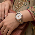 WHL Round Stone Dial Women's Watch
