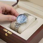 Round Stone Dial Women's Watch