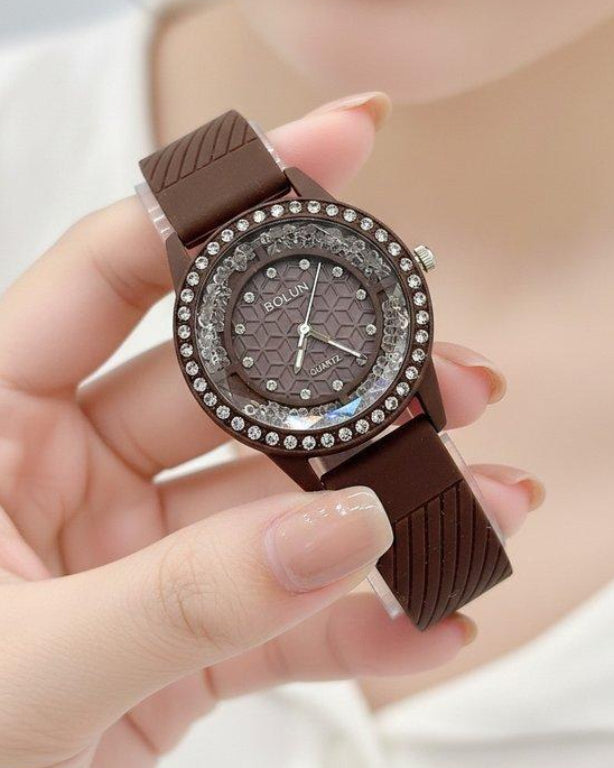 WHL Round Stone Women's Watch