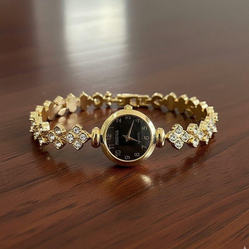 WHL Round Dazzling Link Women's Watch