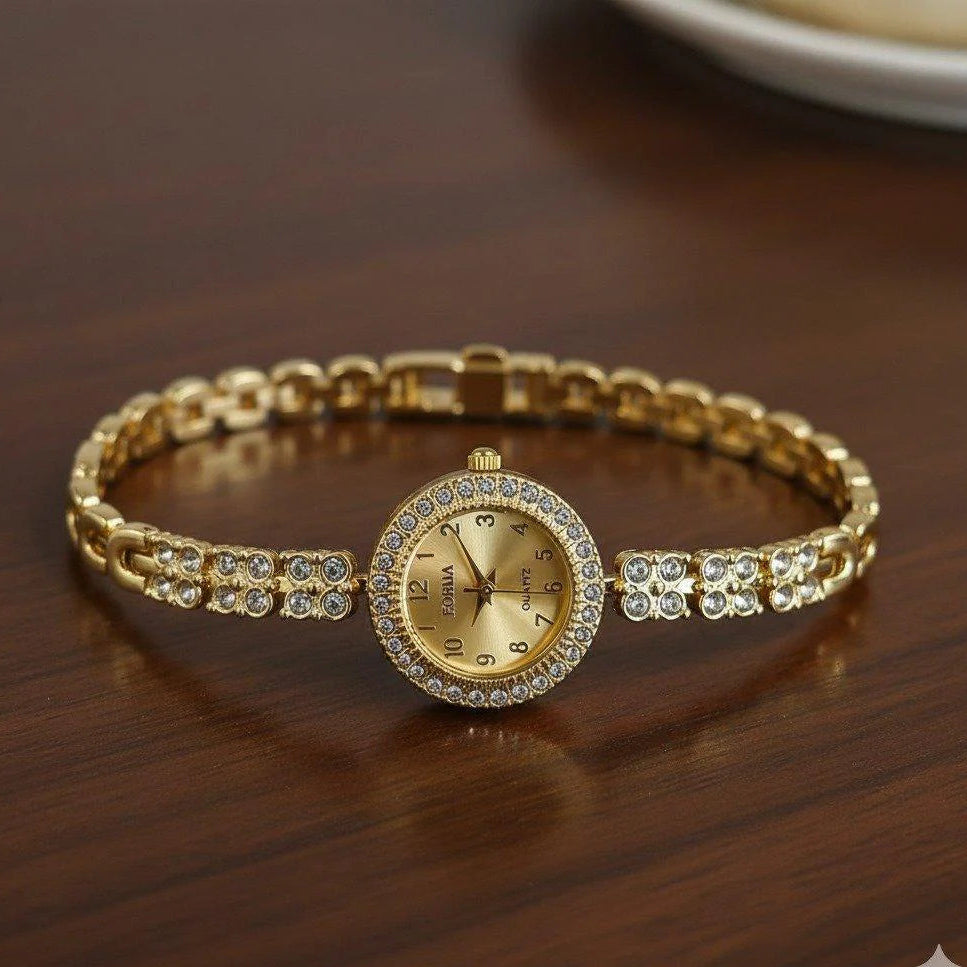 WHL Rhinestone Studded Women's Watch