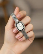 WHL Rectangle Stone Shafal Chain Women's Watch