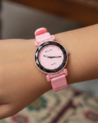 WHL Round Stone Dial Women's Watch