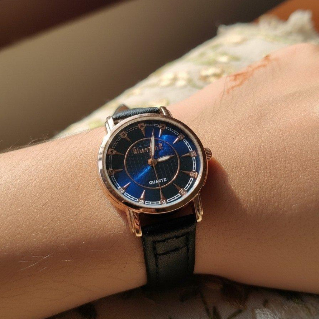 WHL Round Stone Dial Women's Watch