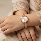WHL Round Link Bracelet Women's Watch