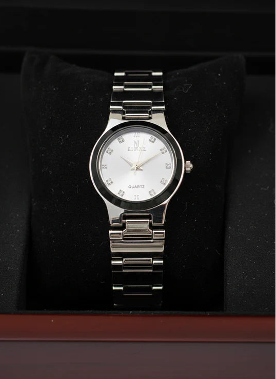 Round Stone Dial Women's Watch