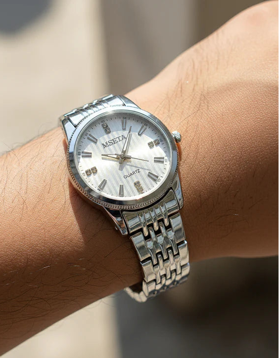 WHL Round Stone Dial Women's Watch