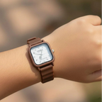 Mini Square Dial Rubber Strap Women's Watch