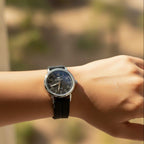 WHL Numbers Dial Magnetic Rubber Strap Women's Watch