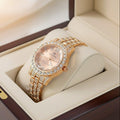 WHL Round Stone Dial Women's Watch