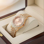WHL Round Stone Dial Women's Watch