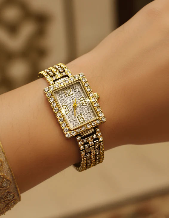 Rectangle Dial Women's Watch