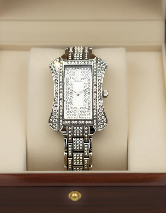 WHL Rectangle Rhinestone Women's Watch