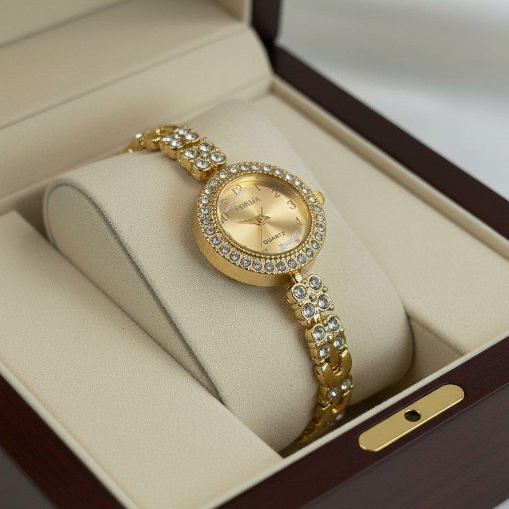 WHL Rhinestone Studded Women's Watch