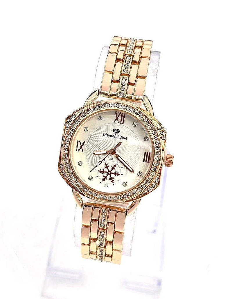 WHL Round Rhinestone Women's Watch