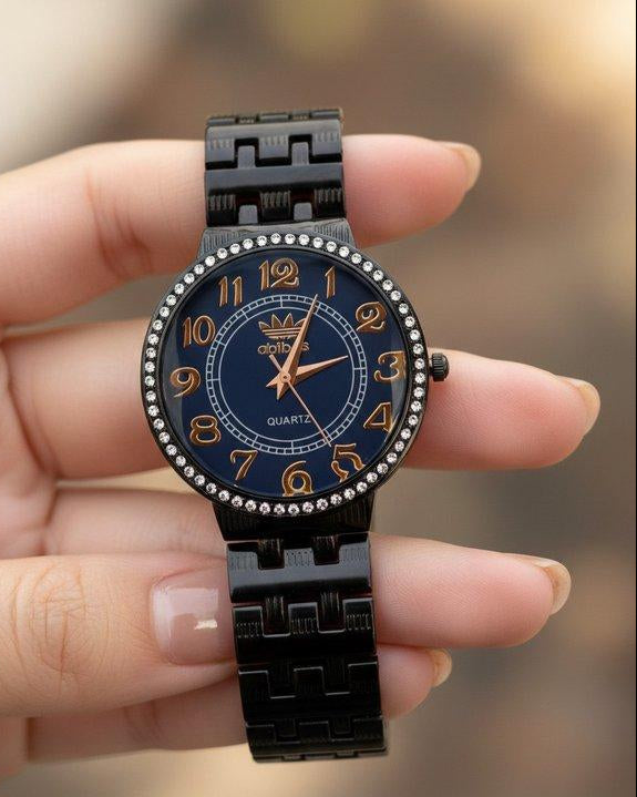 WHL Round Black Dial Women's Watch