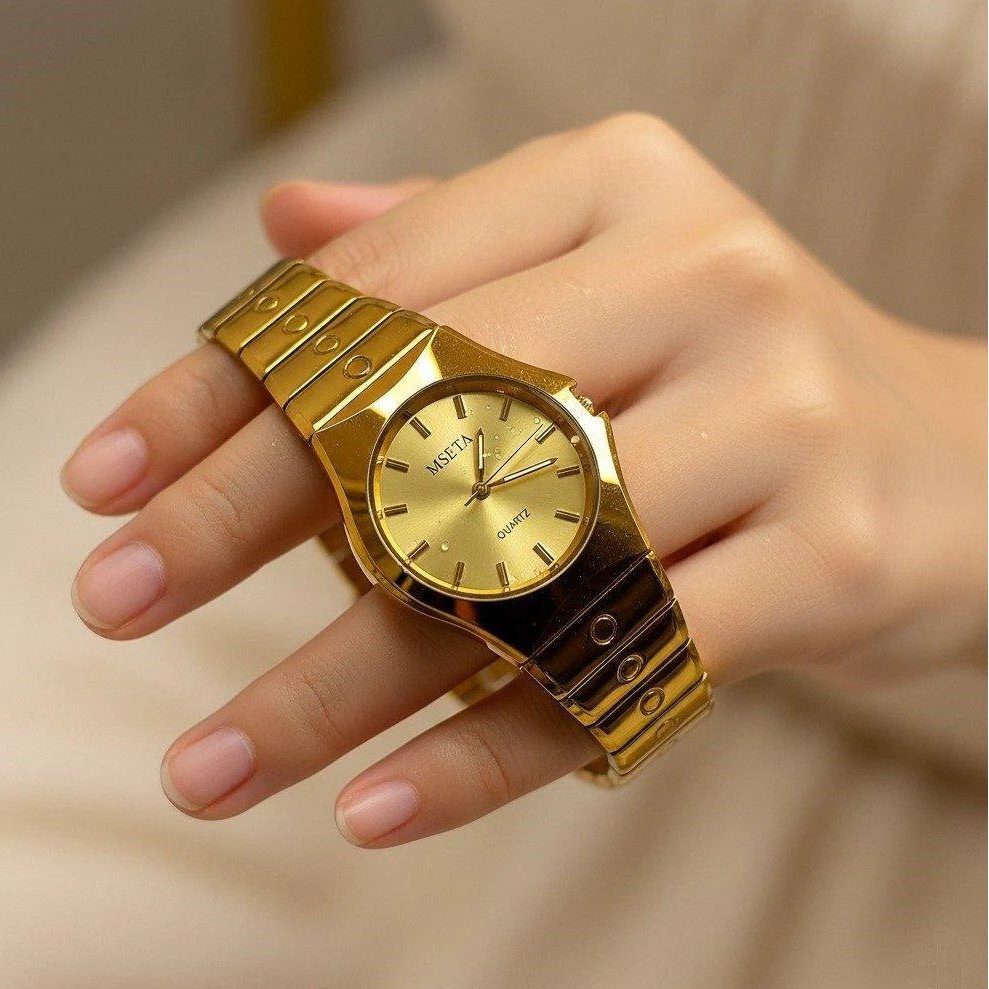 WHL Round Gold Women's Watch