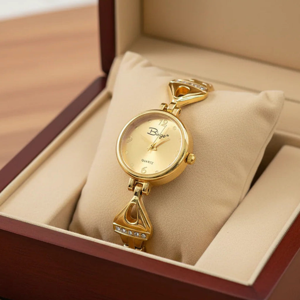 WHL Round Link Chain Women's Watch