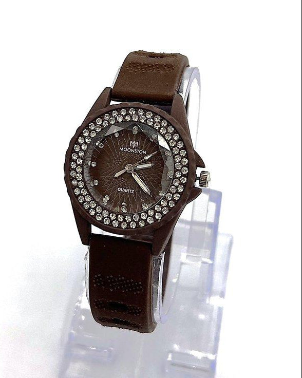 WHL Round Rhinestone Women's Watch