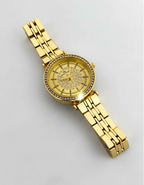 WHL Round Stone Bezel Women's Watch