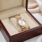 WHL Round Stone Bracelet Women's Watch