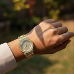 WHL Round Stone Dial Women's Watch