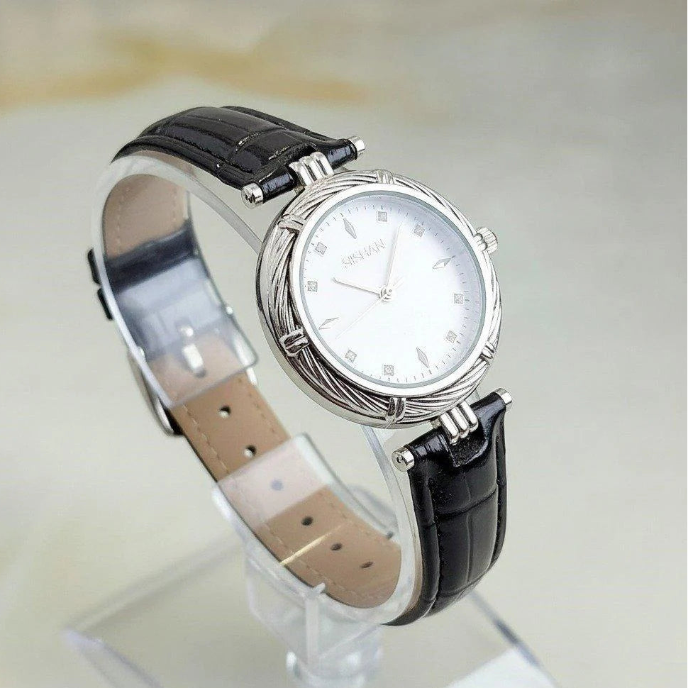 WHL Round Stone Dial Women's Watch