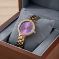 WHL Round Stone Dial Women's Watch